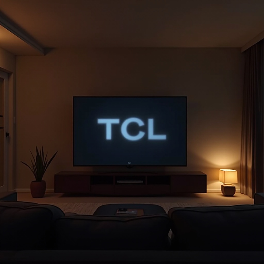 ภาพทีวี TCL มืด