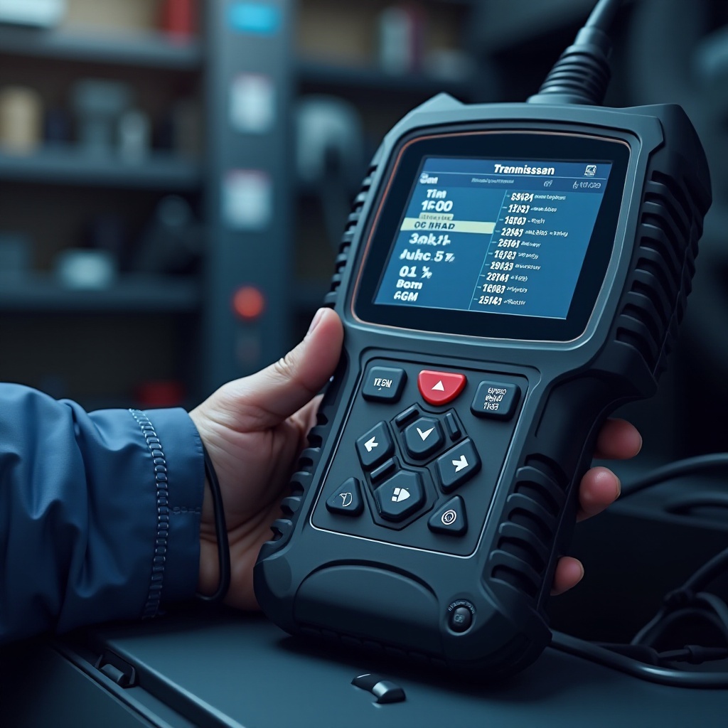 トランスミッションコードを読み取るOBD2スキャナー