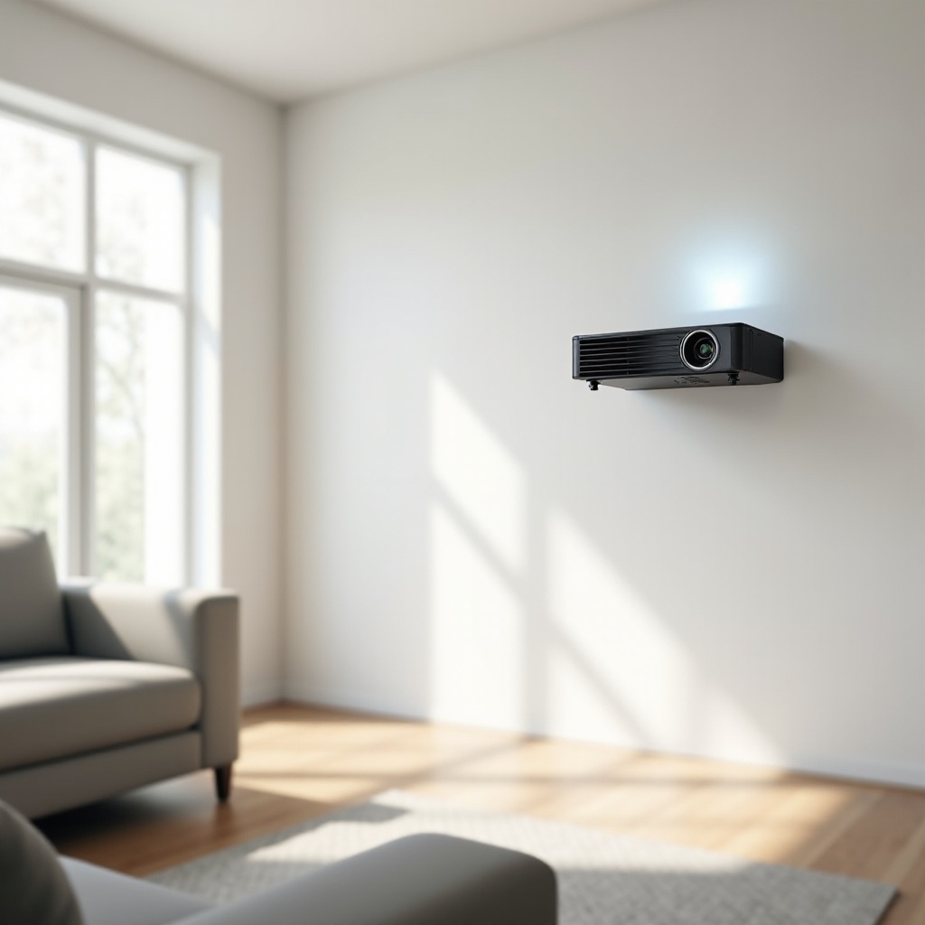 pag-mount ng projector sa pader