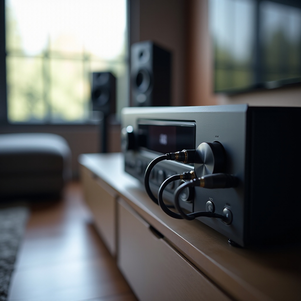 ikinakabit ang subwoofer sa receiver