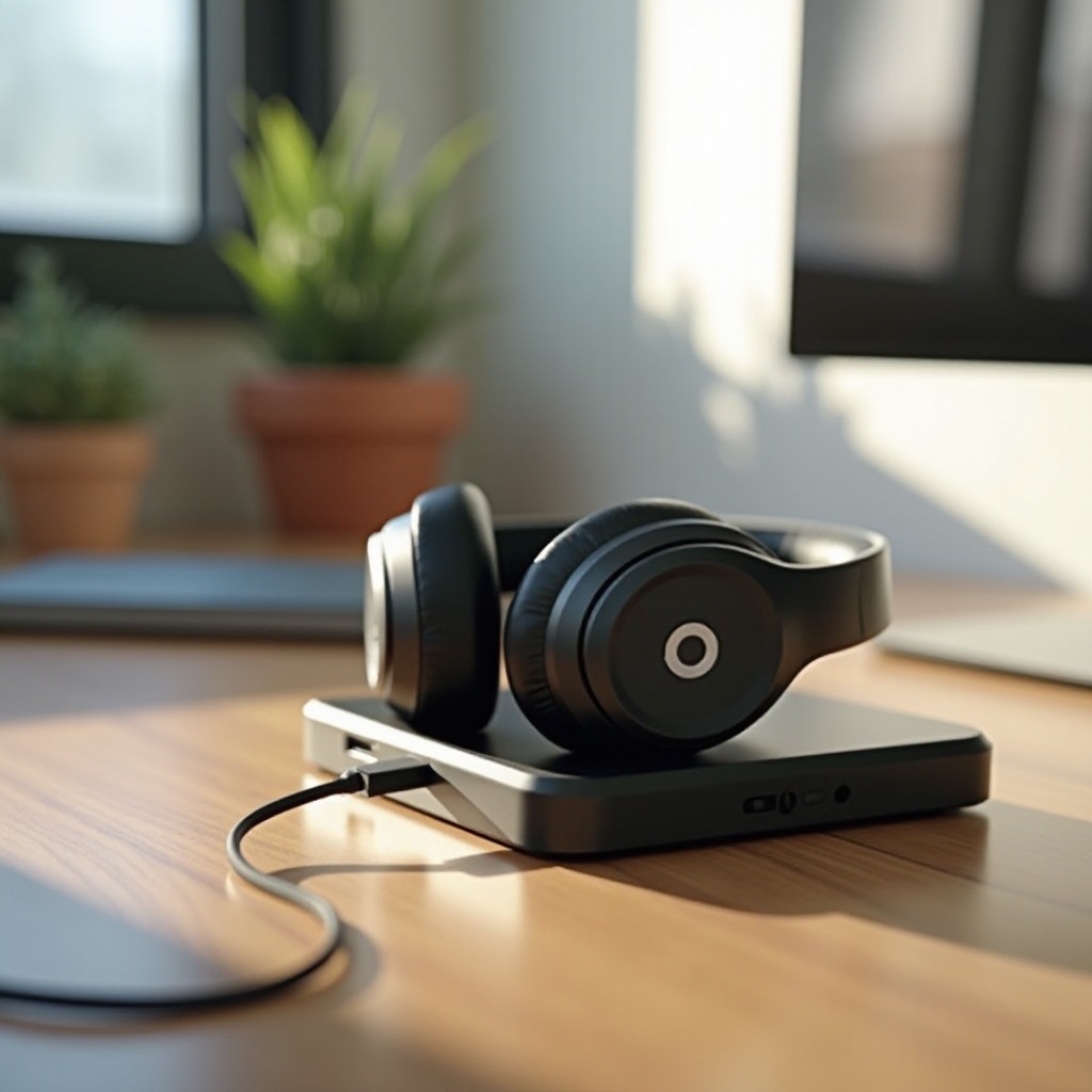 mengisi daya headphone beats