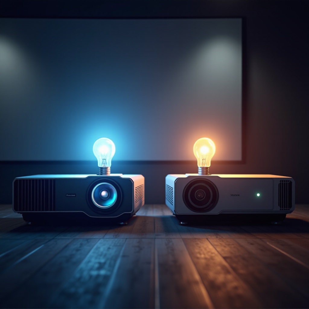 LED対電球プロジェクター