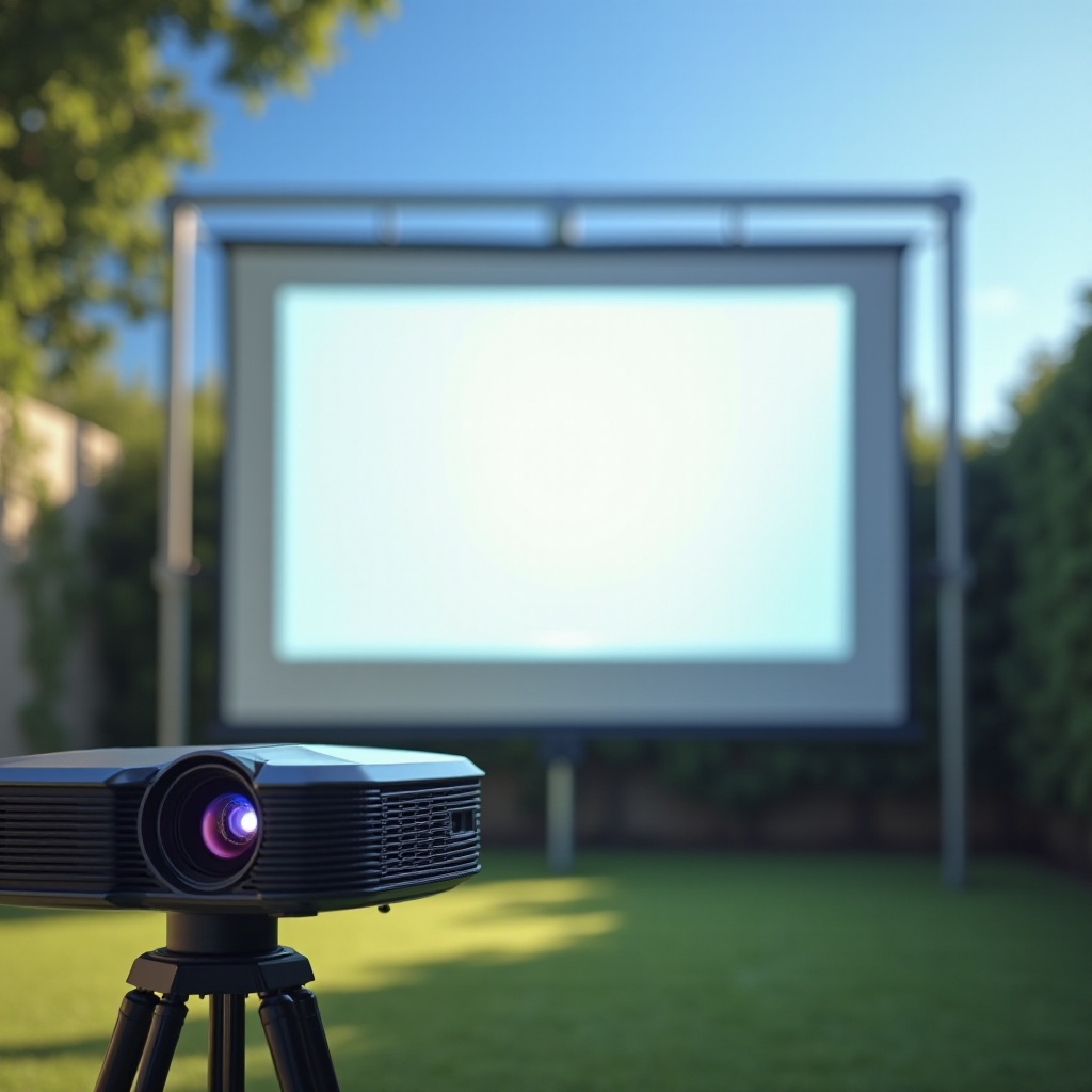 bisakah Anda menggunakan proyektor di luar ruangan pada siang hari