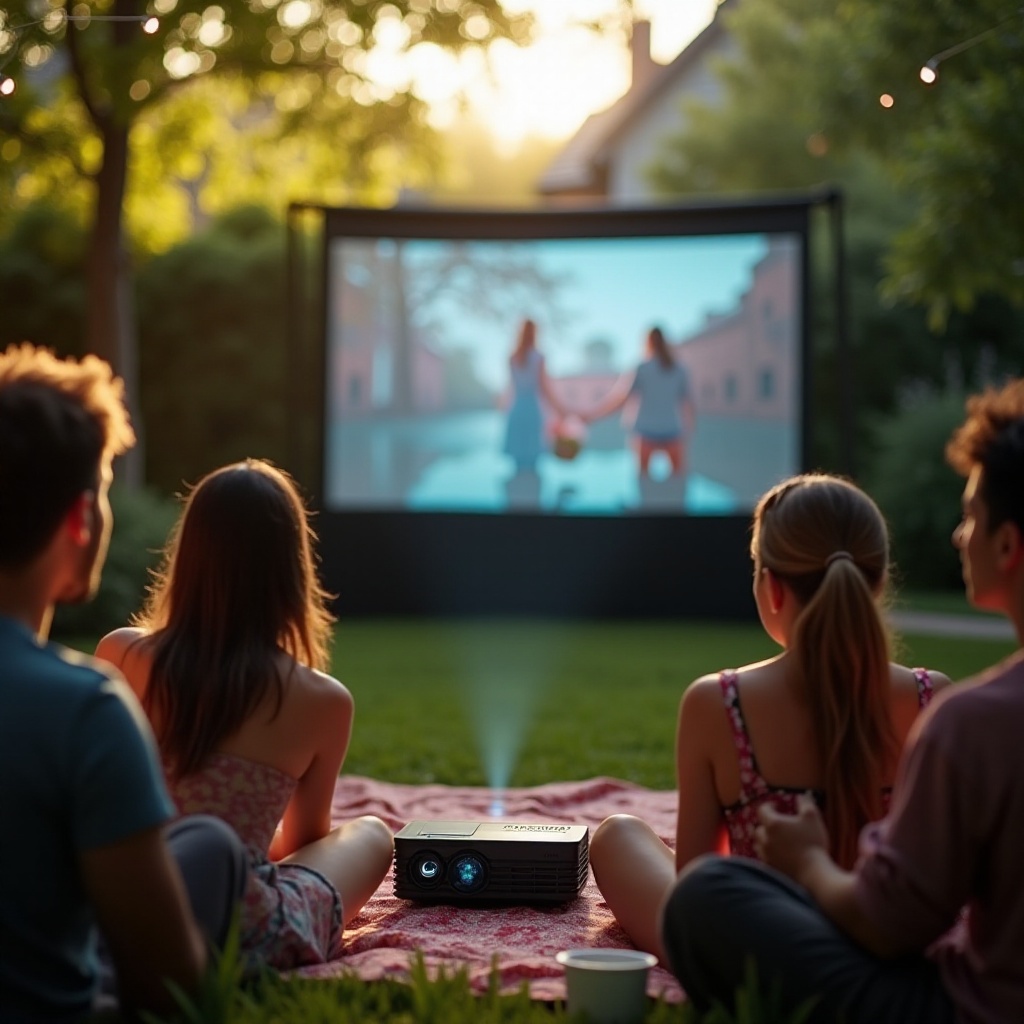 maaari ka bang gumamit ng projector sa labas sa araw